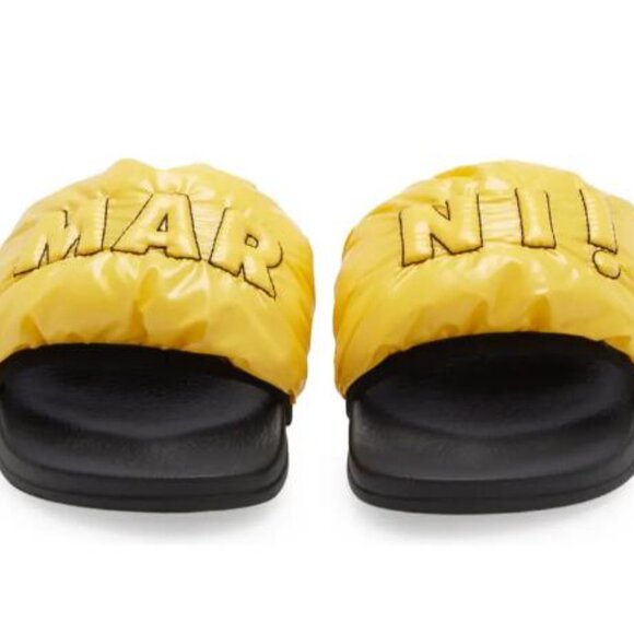 BNWT AW21 MARNI LOGO PUFFY POOL SLIDE SANDAL 40 - Picture 11 of 11